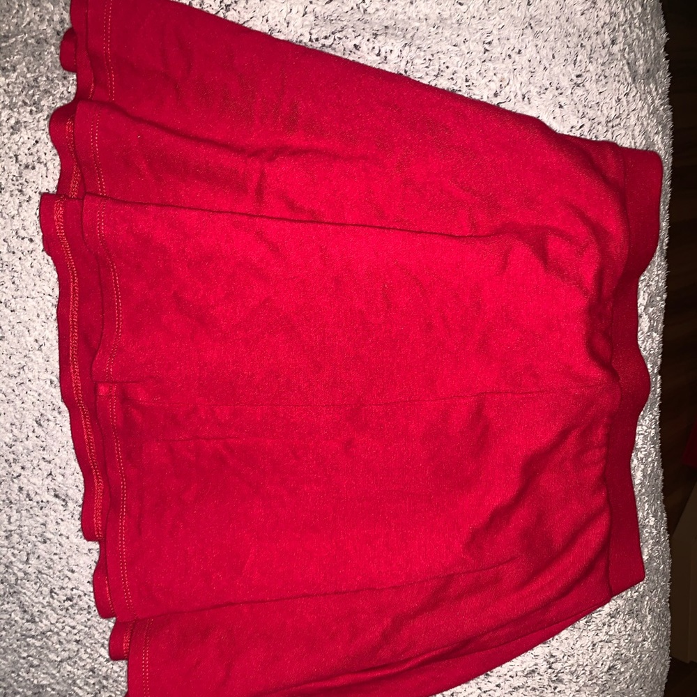 Red skirt